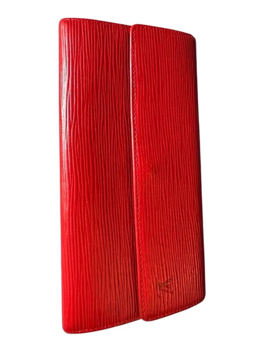 Authentic Vintage Louis Vuitton Red Epi Leather Sarah Long Wallet